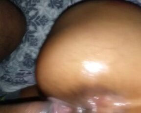Fucking my bitch from behind.