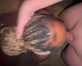 Black whore gets throat fucked❤️