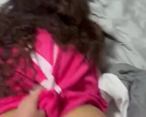 Thick latina takes backshots